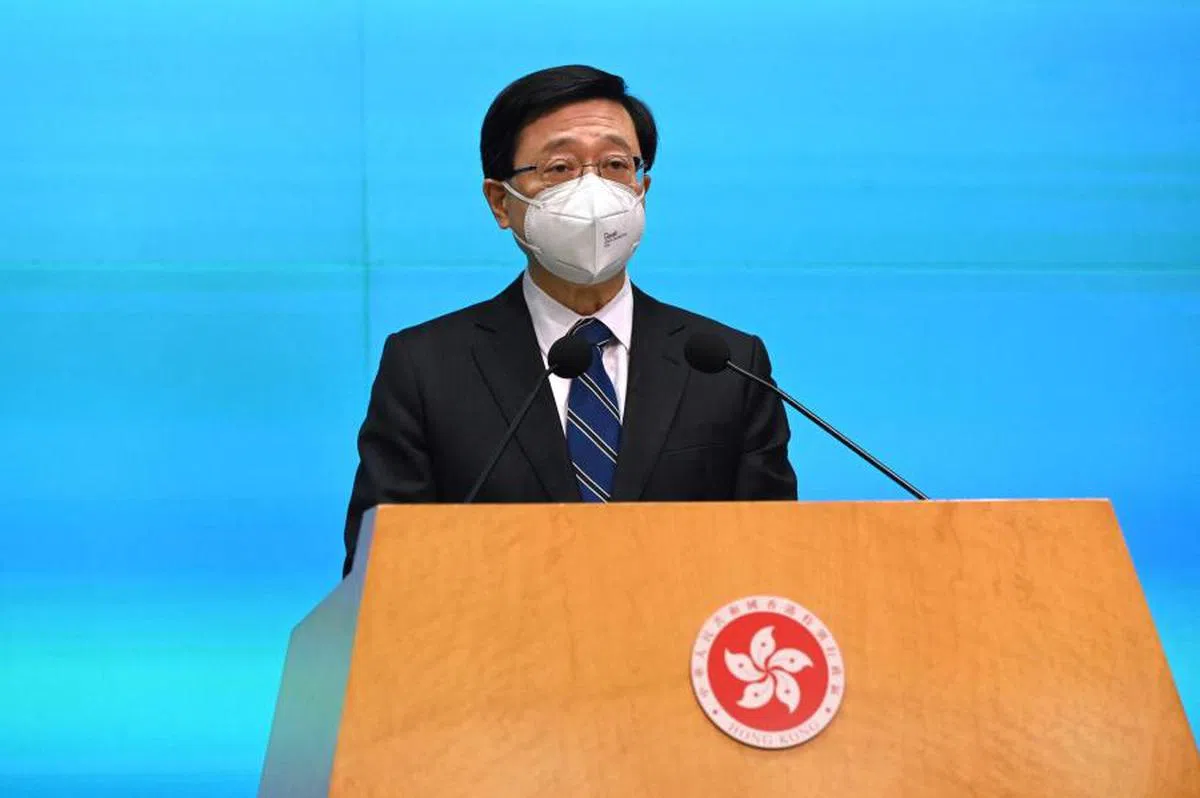 香港候任特首李家超。（法新社）