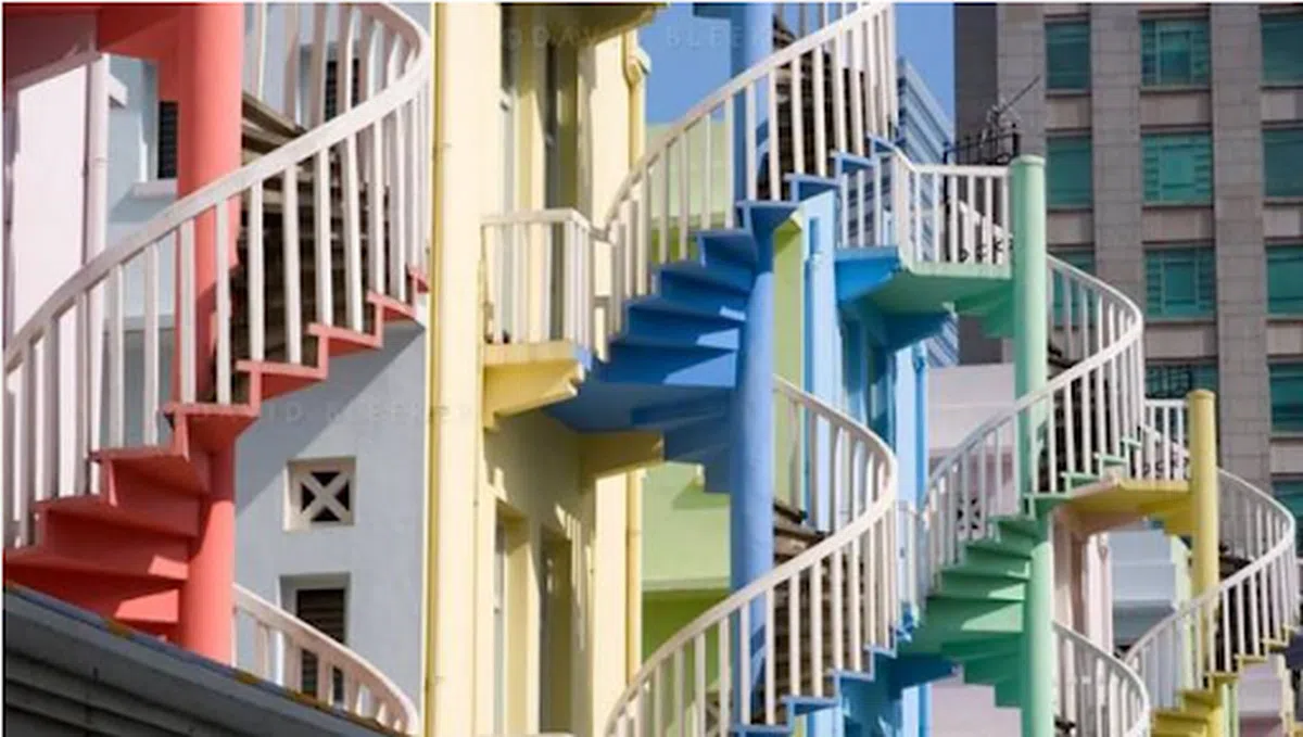  位于武吉士的旋转楼梯。（互联网） 