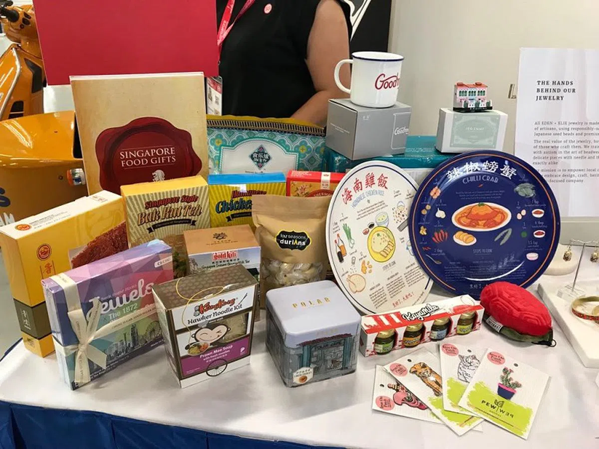 新加坡品牌的商品。（沈泽玮摄） 