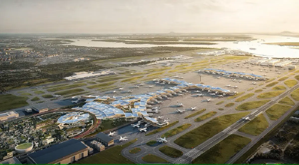 樟宜机场第五搭客大厦（T5）重新设计后会更具韧性，尤其在疫情期间能更灵活地运作。T5启用后每年可接待的乘客大约为5000万人次。（樟宜机场集团提供）