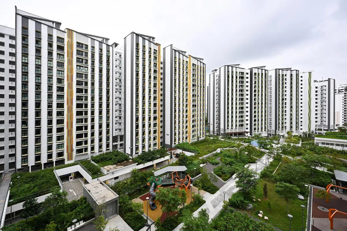 刚落成的Tampines GreenGem项目。（海峡时报）