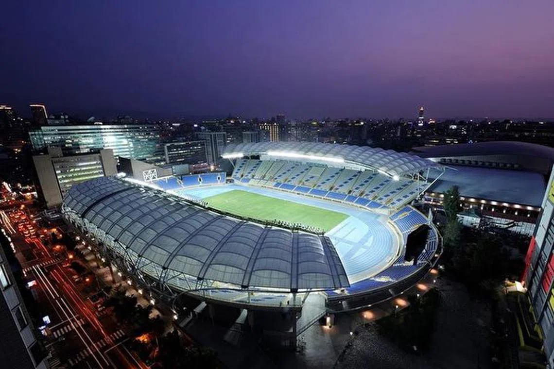 图为台北田径场，世大运开闭幕场馆。（台北市政府体育局面簿）