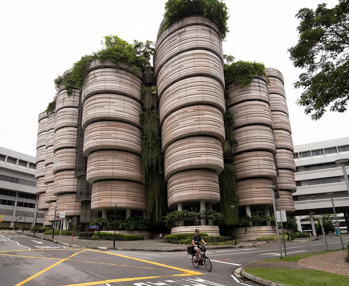 南洋理工大学新设立的奖学金，遴选标准不包括优异学术成绩。图为南大“创意之室”（The Hive）校舍。（联合早报）