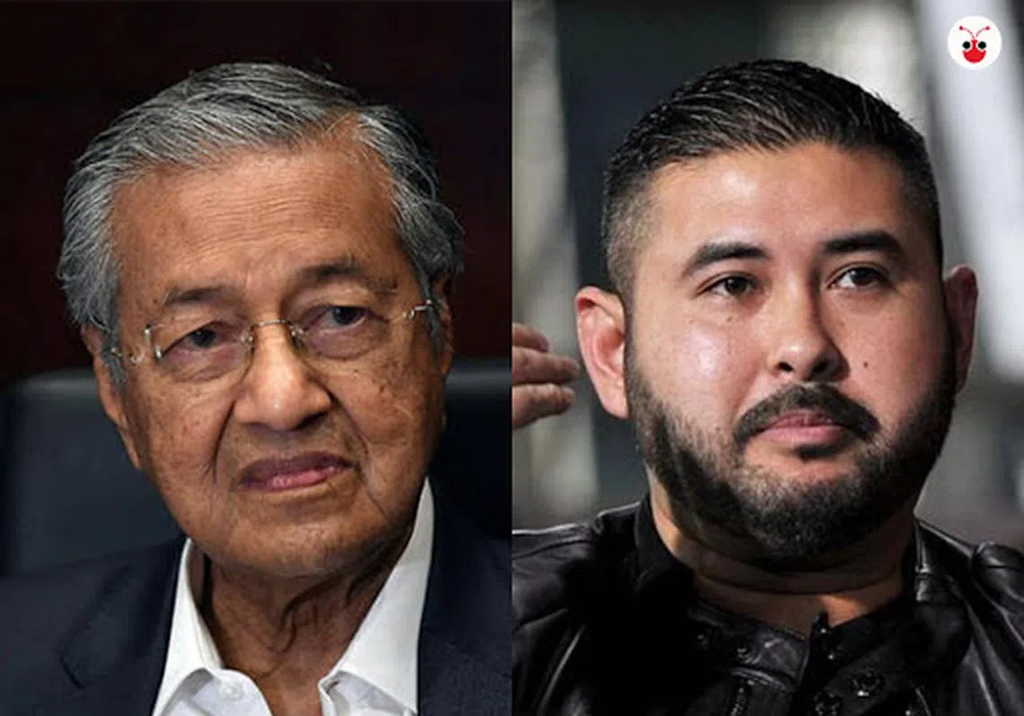 柔王储东姑依斯迈又和马哈迪杠上。（曾庆祥制图）