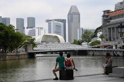 贸工部预测新加坡今年能够取得4%-6%的增长，金融管理局则说我们有望取得5.8%增长。（法新社）