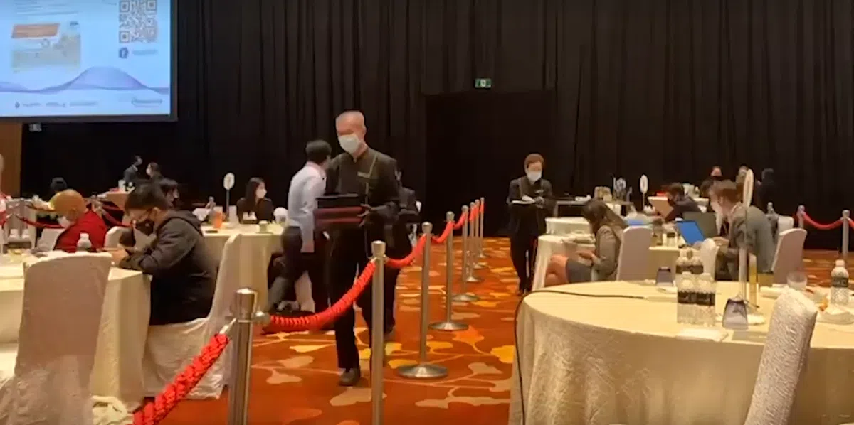  被分开的区域。（视频截图） 