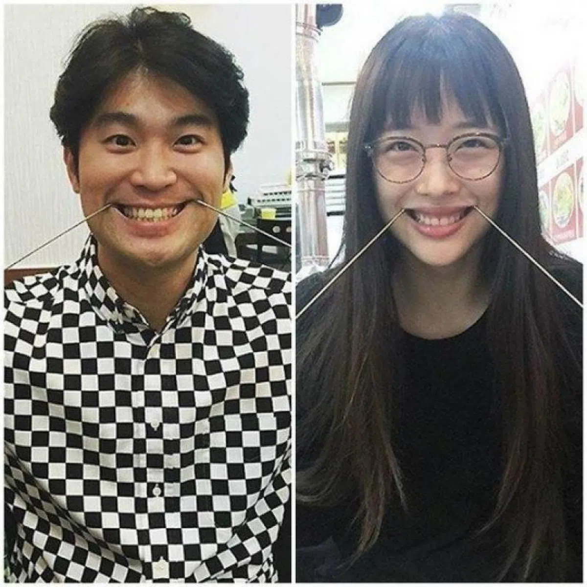  2014年，崔雪莉（右）被曝出与大自己14岁的崔子（左）交往。（互联网） 