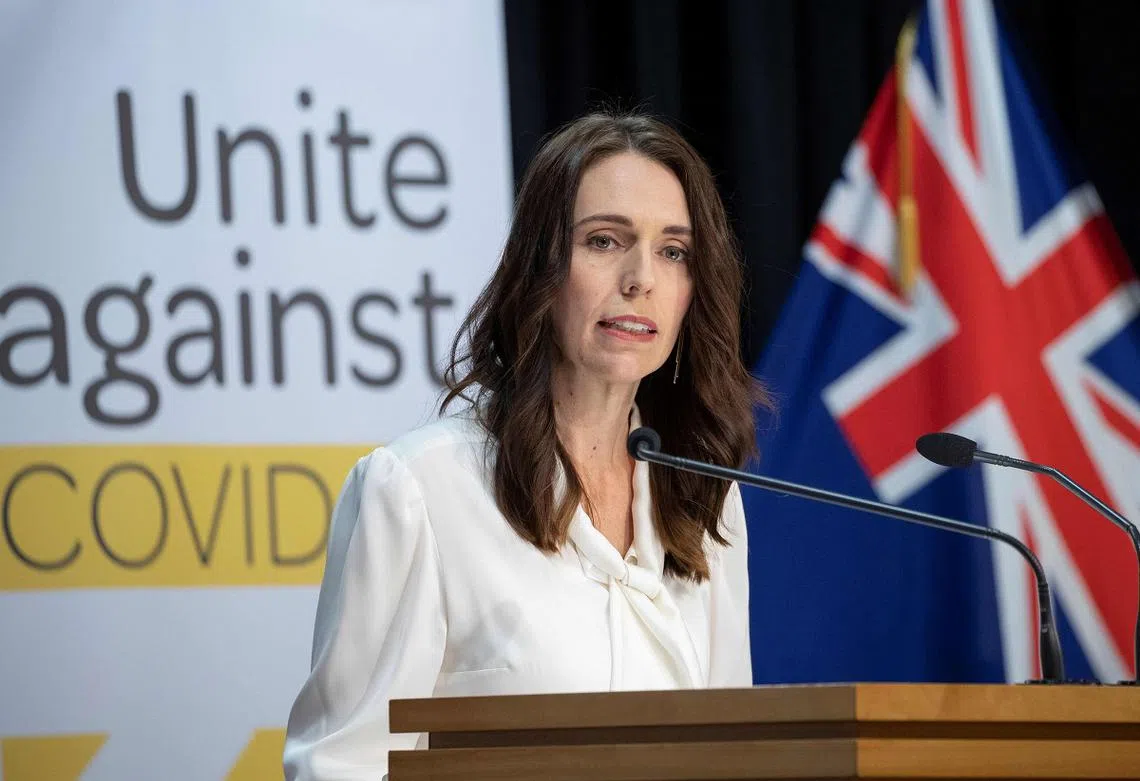 新西兰总理杰辛达阿德恩（Jacinda Ardern）。（法新社）