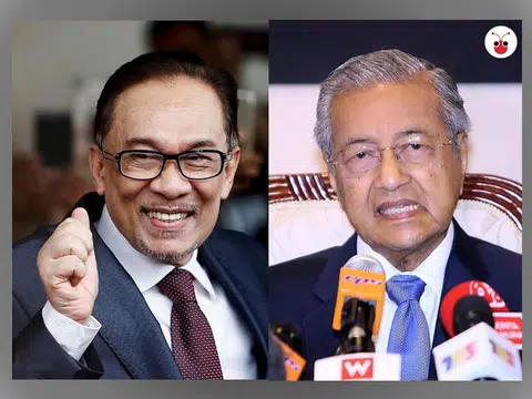 安华（左）与老马老手过招，处处留一手。（张丽苹制图）