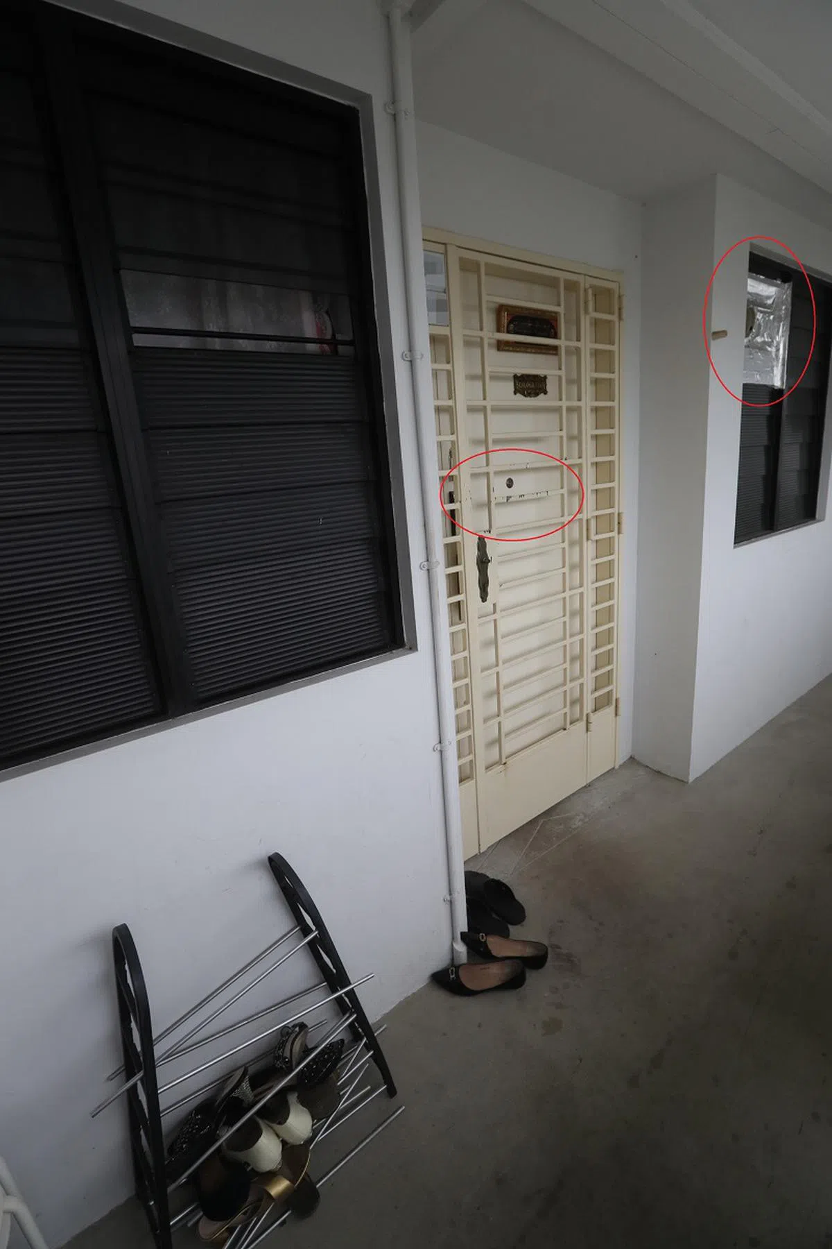  不知道鞋架是否也是菜刀嫂的“杰作”？（联合晚报） 