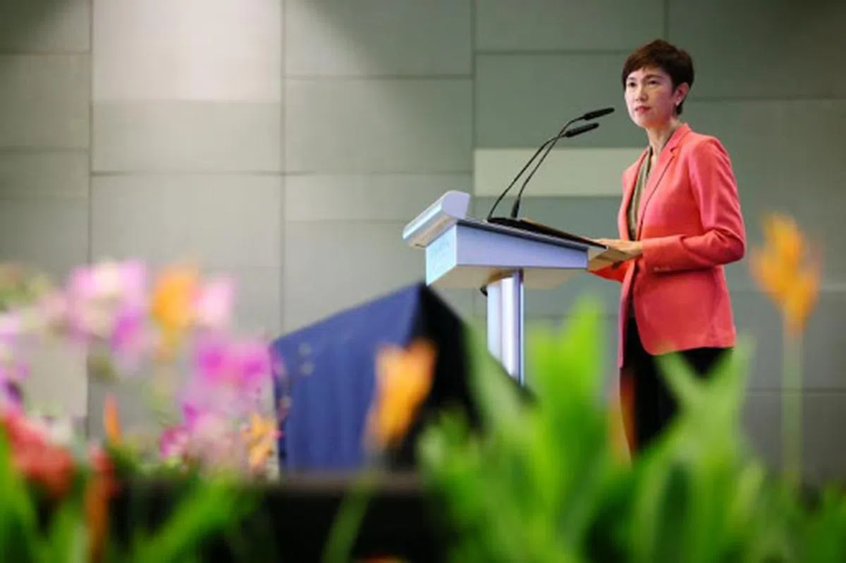  人力部长杨莉明。（联合早报） 