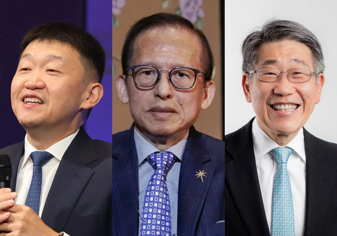 李小冬（左）、郭令明（中）家族和黄志达（右）今年继续在新加坡富豪榜留名。