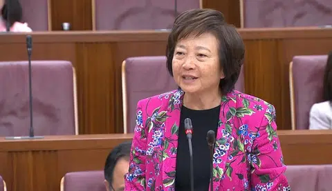 义顺集选区议员李美花宣布退出政坛。（Gov.sg）