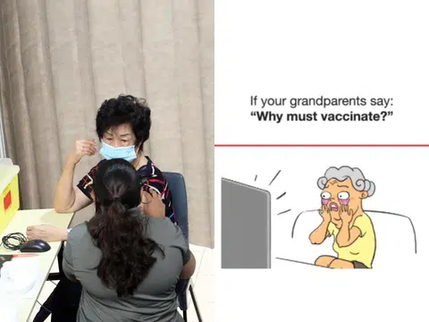乖孙喊你去打针了。（红蚂蚁制图） 