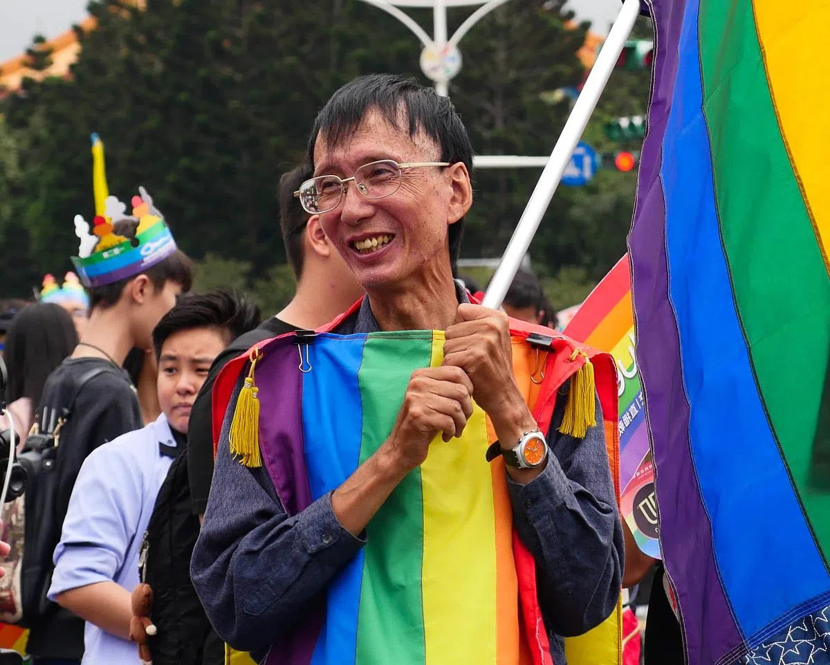  祁家威是台湾同婚合法化里程碑的重要人物。（互联网） 