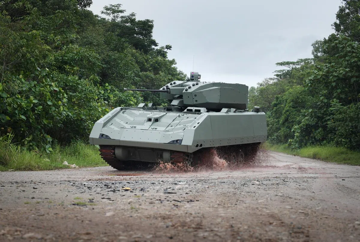  Hunter是首款全数码化的装甲战车。（海峡时报） 