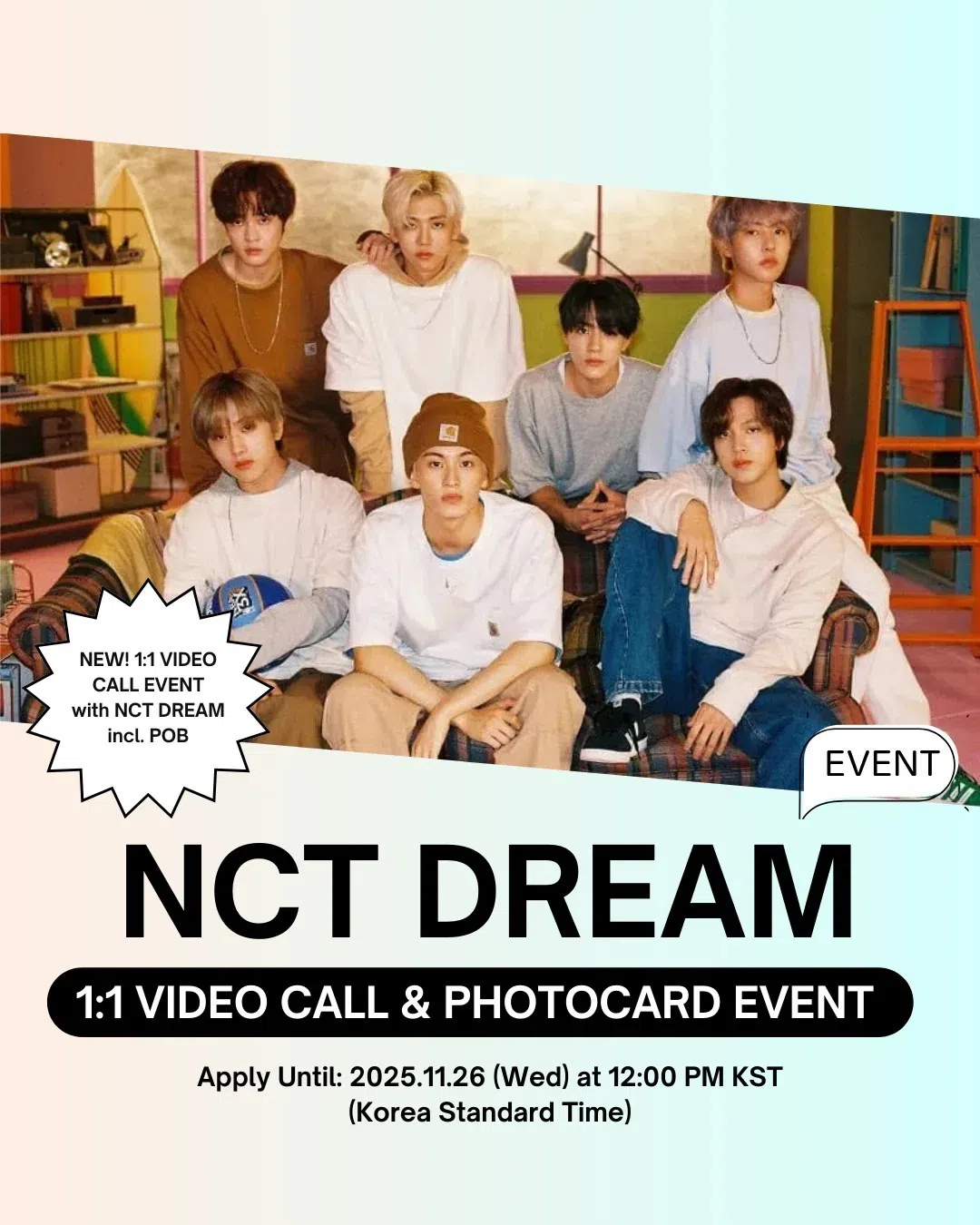 NCT Dream的偶像视频通话。