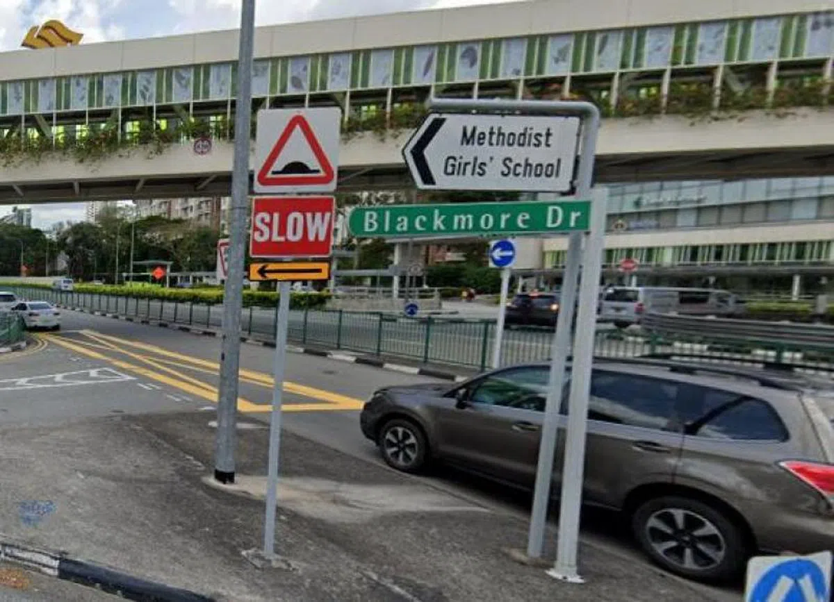 武吉知马的布勒克摩通道 （Blackmore Drive）。（谷歌地图）