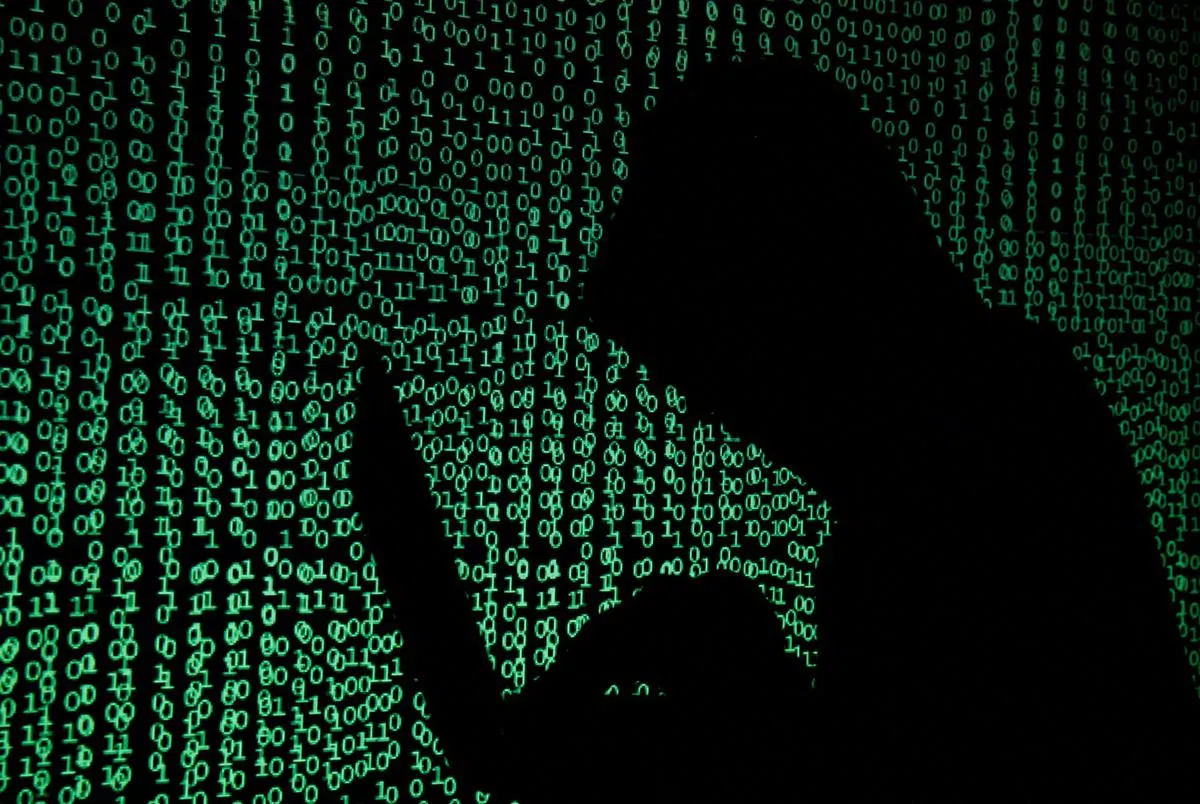 示意图：黑客发动网络袭击。（路透社）