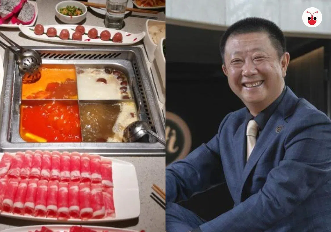 海底捞创办人张勇（右）首次入榜就抢下新加坡富豪榜第一。（李国豪制图）