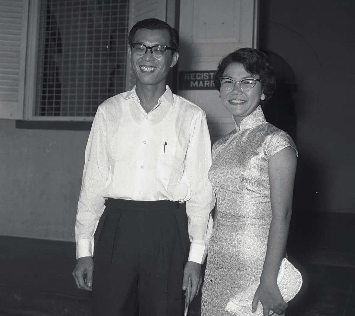 王邦文与陈翠嫦在1961年共结连理。（海峡时报）