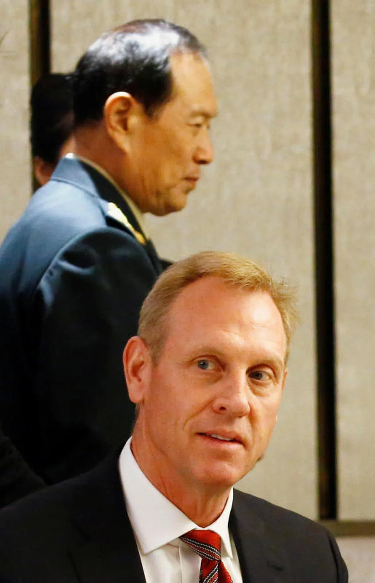  美国代理防长沙纳汉和魏凤和在香格里拉对话会期间，于6月1日参加部长级圆桌会议。（路透社） 