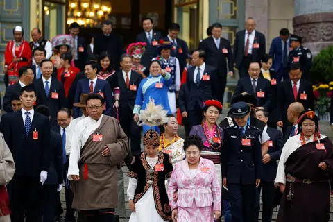 出席中共十九大的代表来自中国31个省份。（互联网）