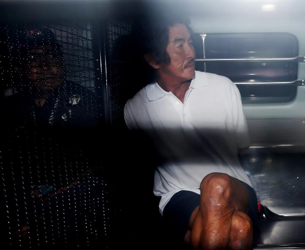  到国家法院面控的陈保德。（海峡时报） 