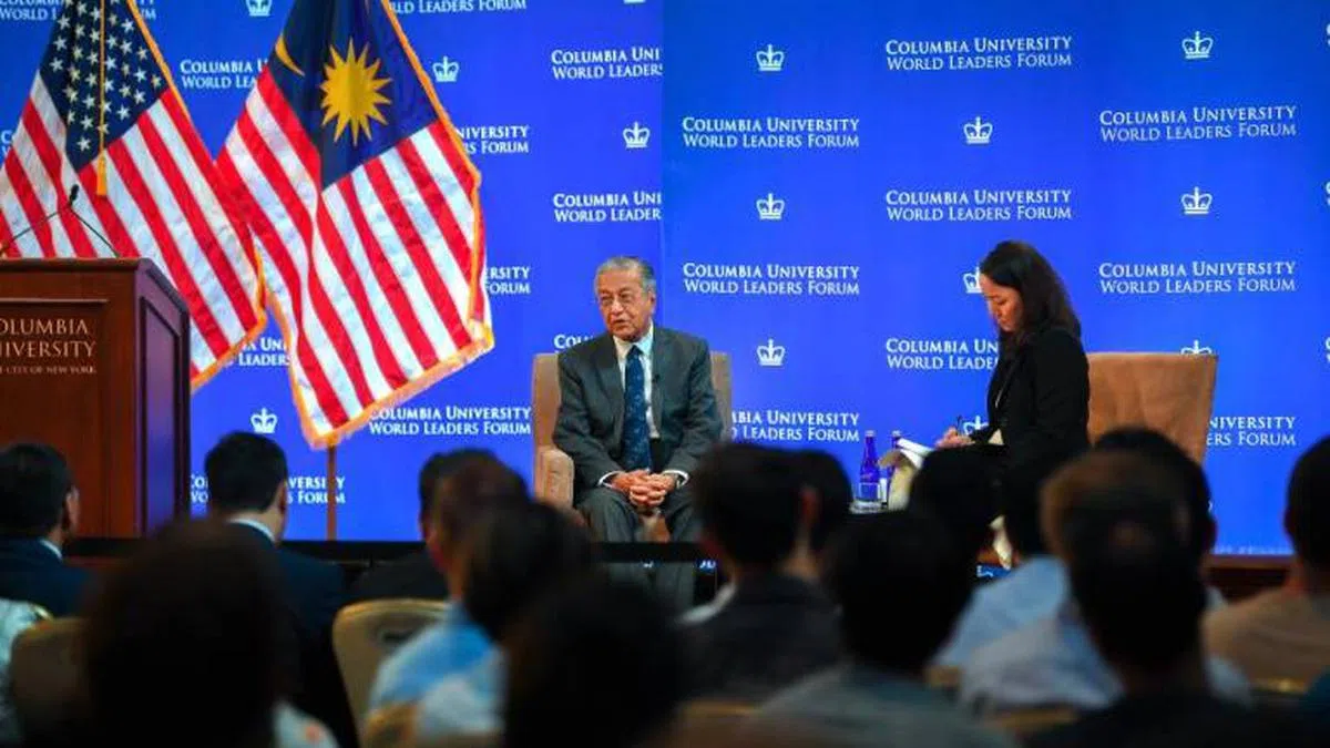  马哈迪声称马国应避免“惹恼”中国。（马新社） 