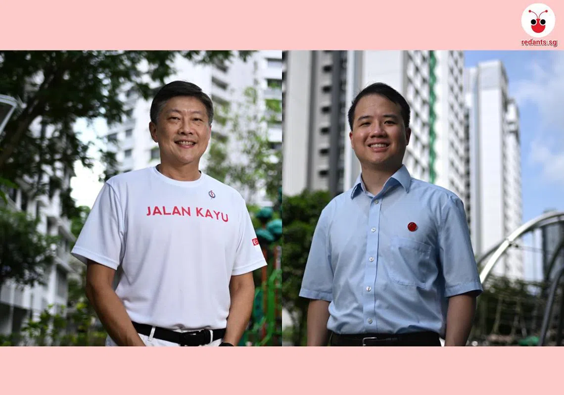 本届大选竞逐惹兰加由单选区的两名候选人：人民行动党的黄志明（左）和工人党的刘宇扬（右）。（红蚂蚁制图）