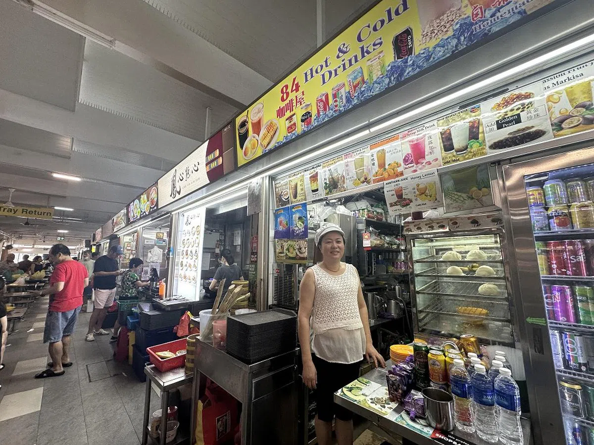 马林百列第84座熟食中心的生意有多好，杨爱兰最清楚不过了。（新明日报）