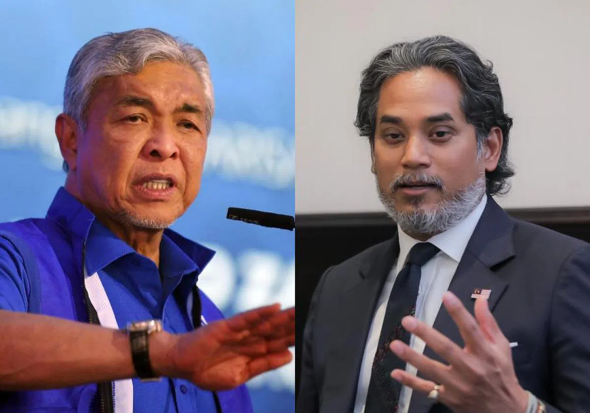 凯里（右）和阿末扎希（左）频传不和。（红蚂蚁制图）