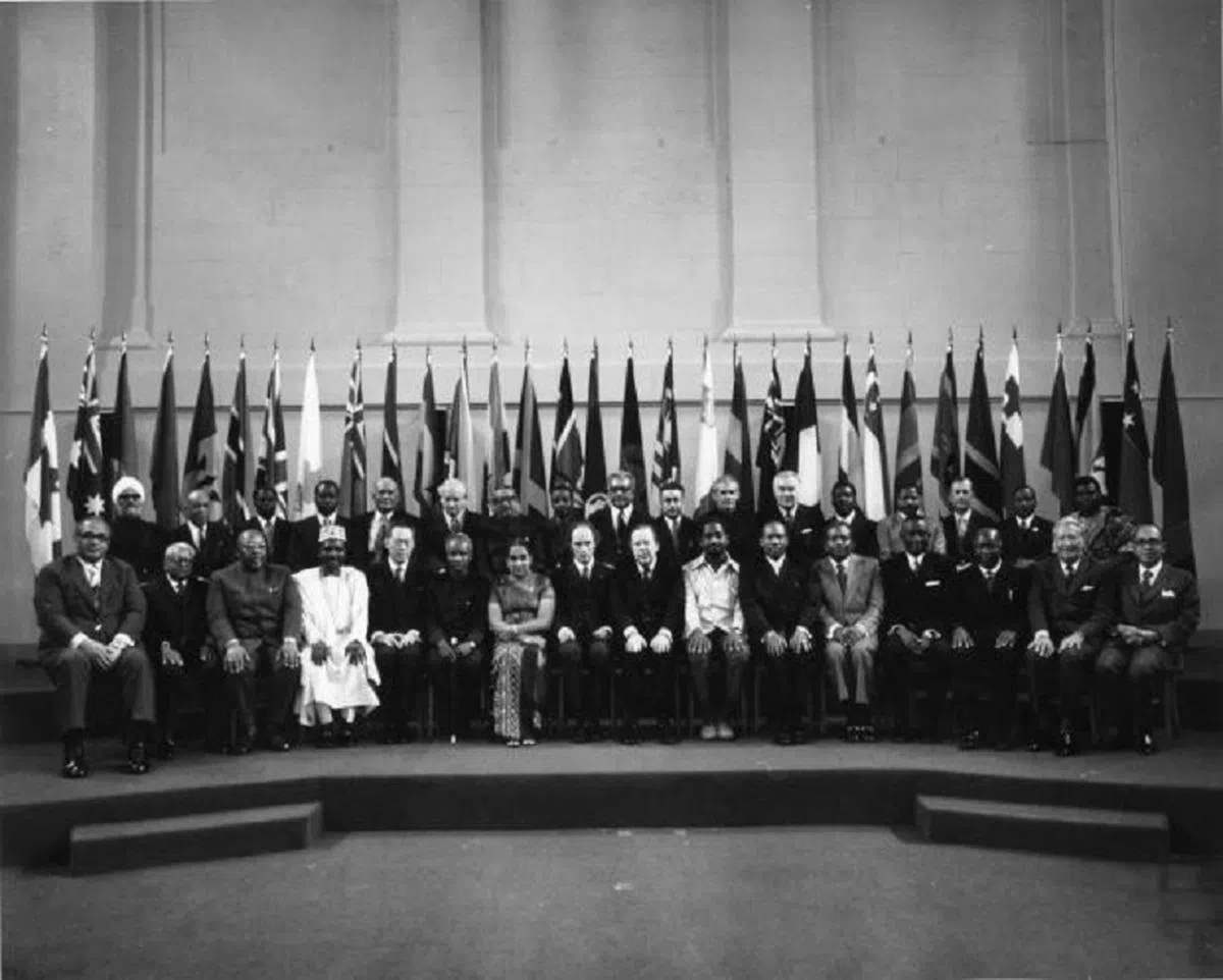 出席1973年渥太华共和联邦政府首脑会议的领袖。（取自脸书）