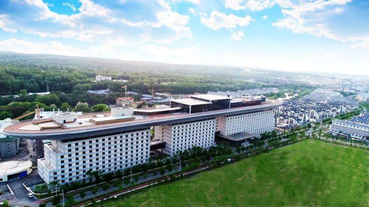  长白山长白天地度假酒店俯瞰图。（互联网） 