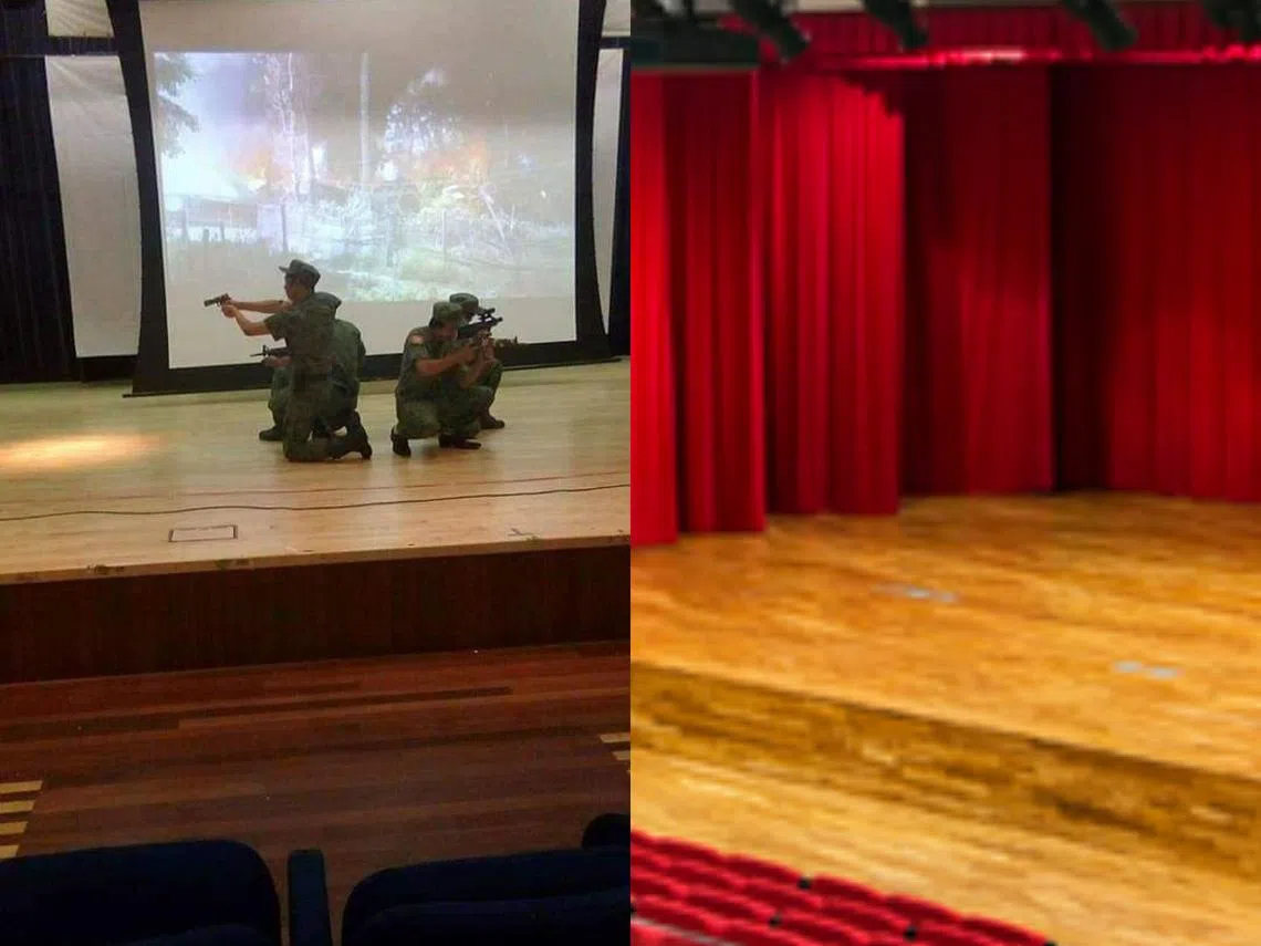 早前被指涉及策划武装暴动而被遣返的缅甸人曾在本地某联络所主办活动（左）。右边仅为示意图，非事发地点。（李国豪制图）