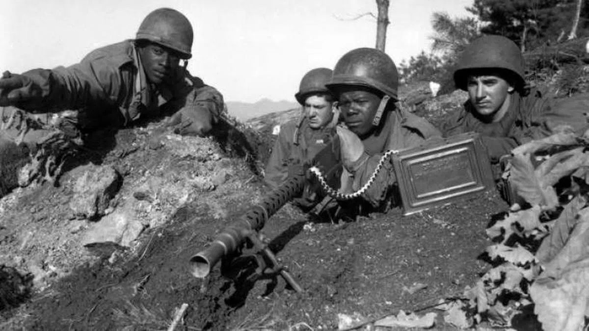 以美军为首的联合国军队在朝鲜南侵韩国后登陆救援。（NARA）