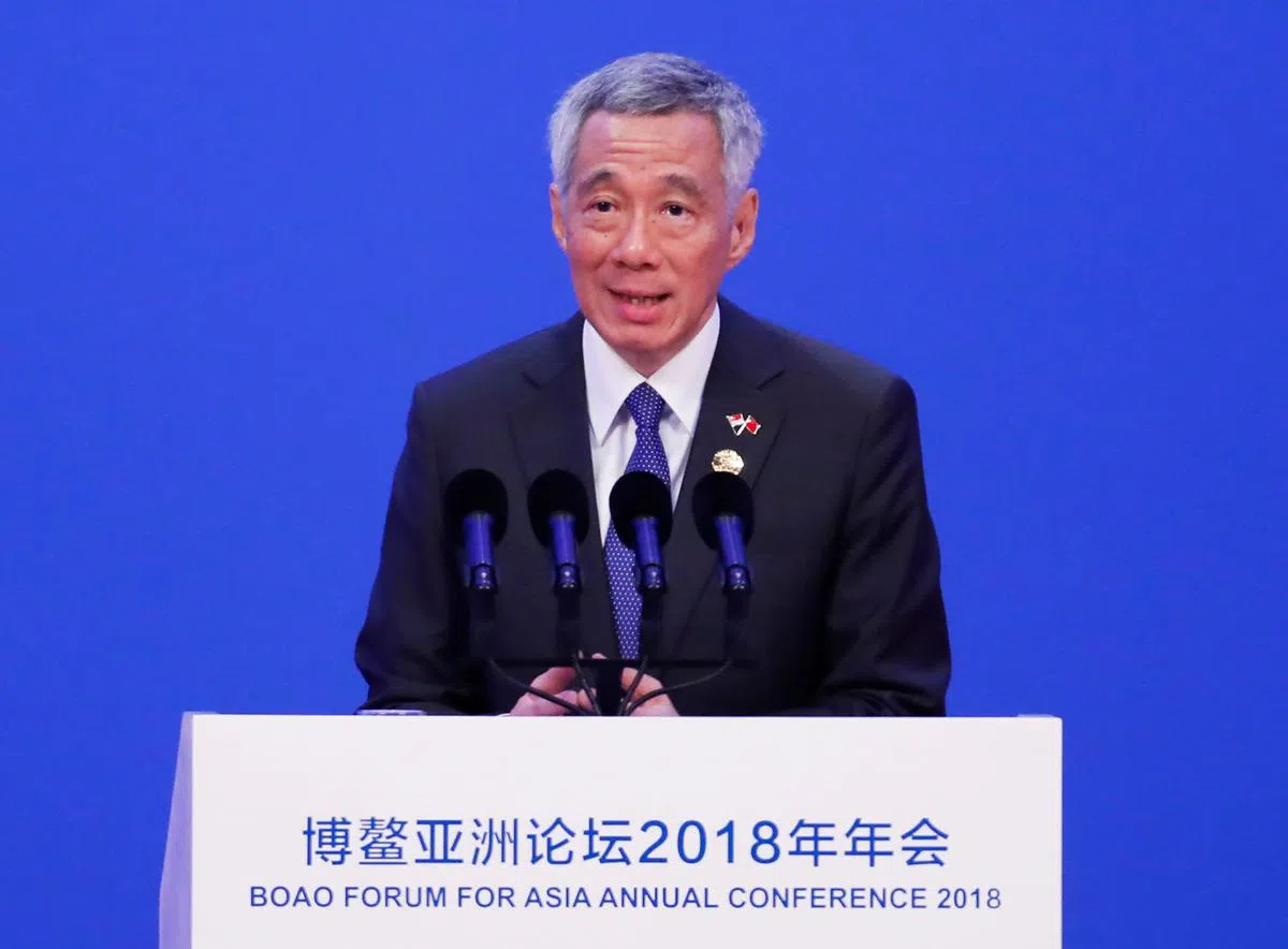  李总理今早在论坛开幕仪式上发言，呼吁中美两国相互妥协。（法新社） 