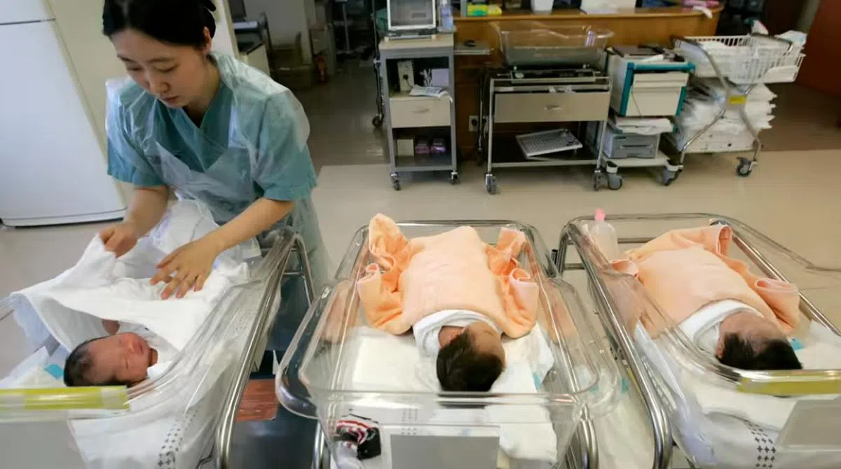 才刚出生就一岁了，羡慕吧？（路透社）