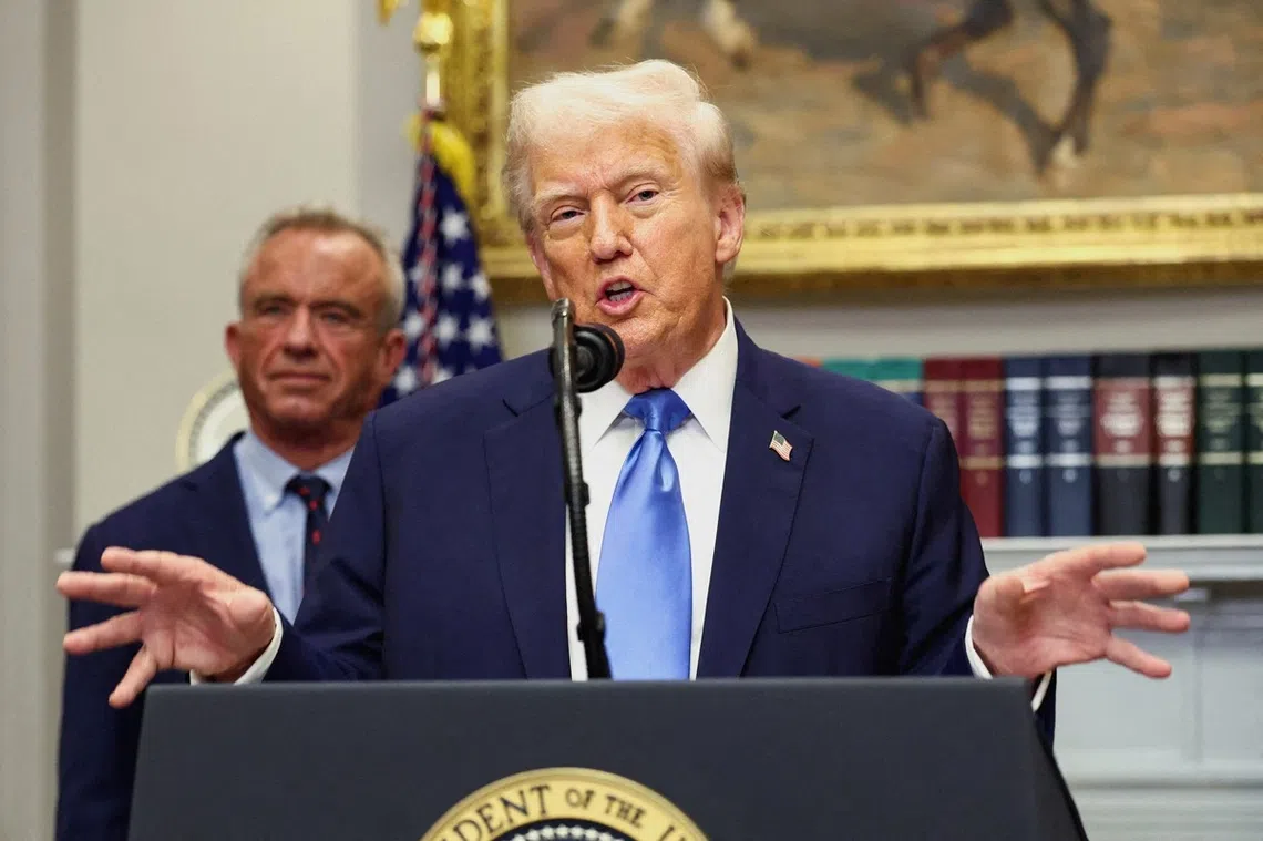 特朗普声称扑热息痛和自闭症有关。