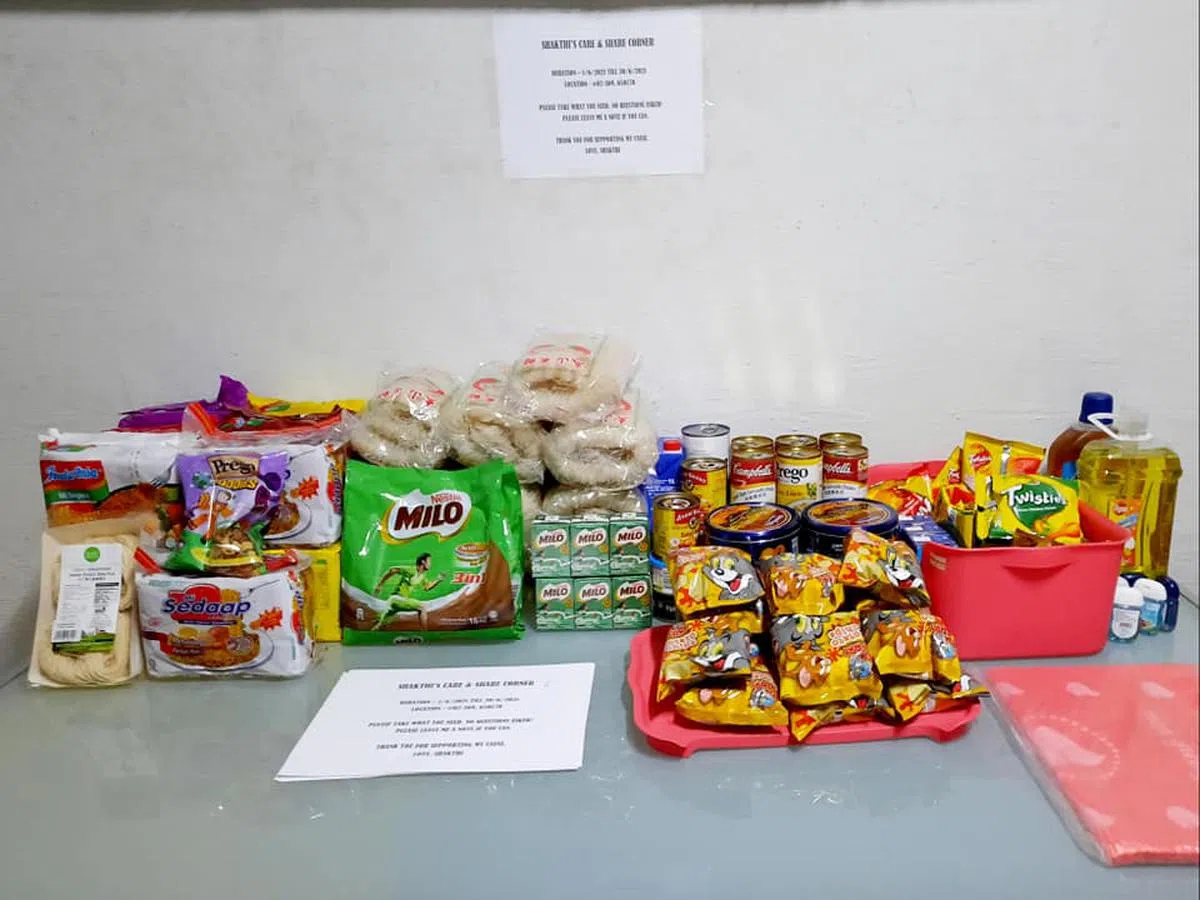  “关怀与分享角落”（Care & Share Corner）。（Jmaleni Saravanan） 