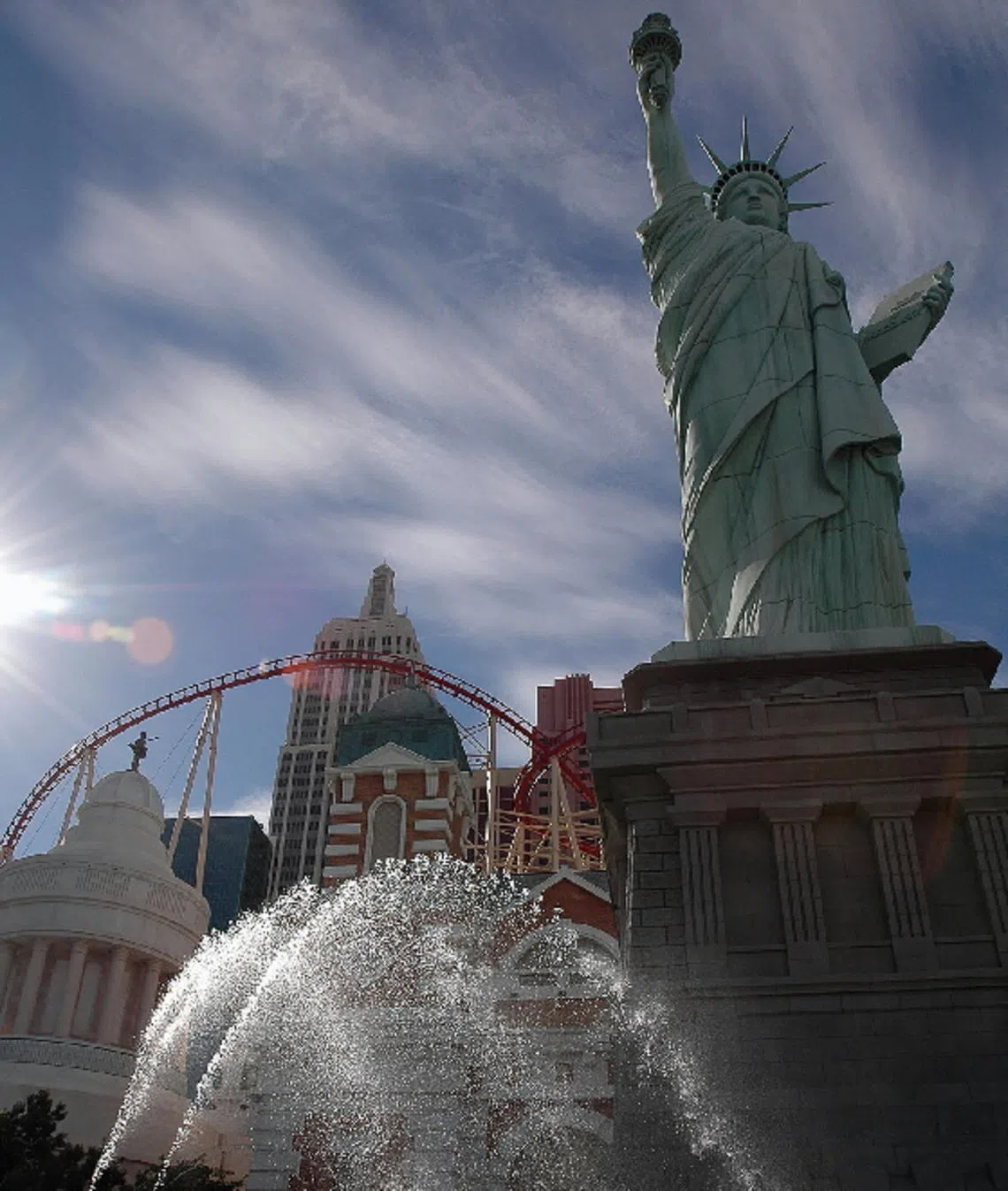 美国纽约的自由女神像。（海峡时报）