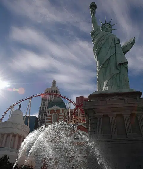 美国纽约的自由女神像。（海峡时报）