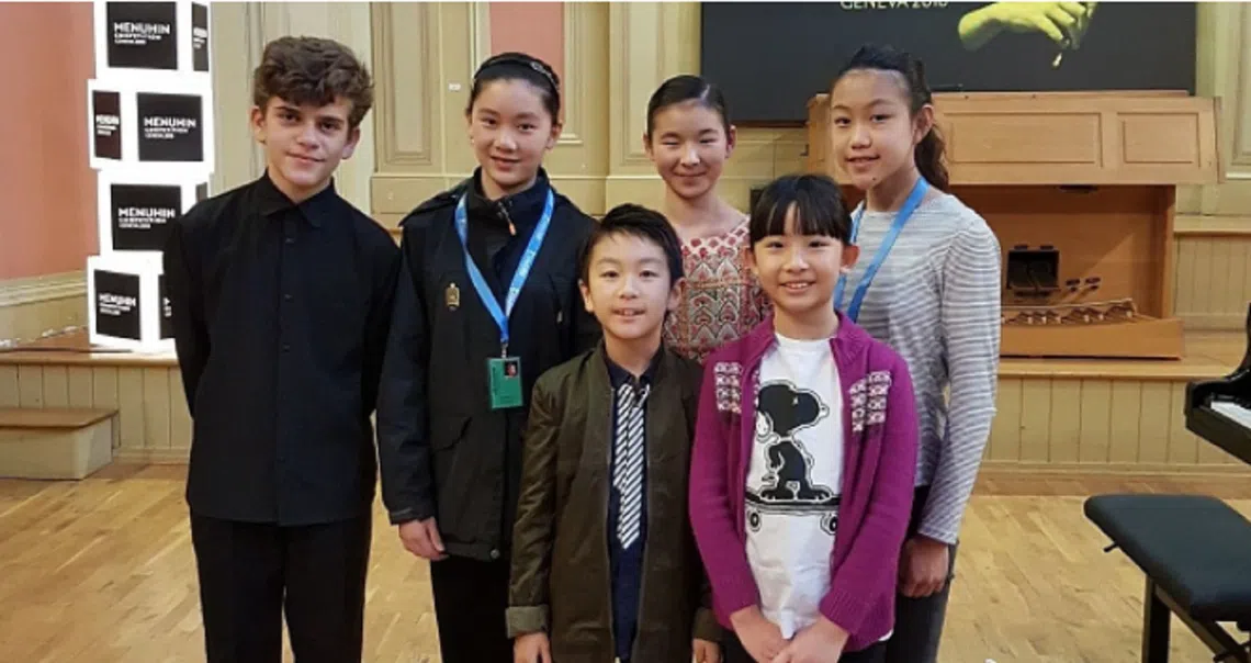 梅纽因国际小提琴比赛初级组六强。（互联网）