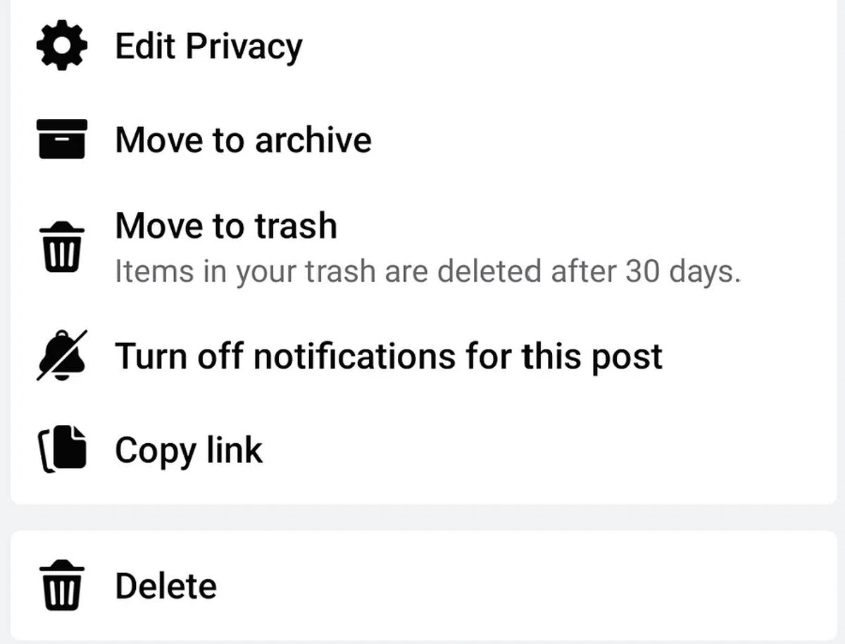 删除一篇贴文，不一定代表它会就此消失于互联网。（截图）