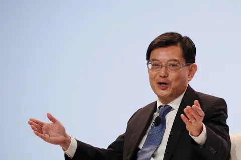 新加坡财政部长王瑞杰。（路透社）