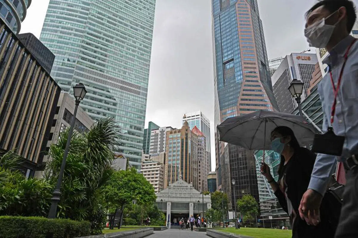  新加坡中央商业区。（法新社） 