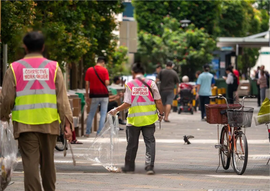垃圾虫在执行劳改令。（环境局提供）