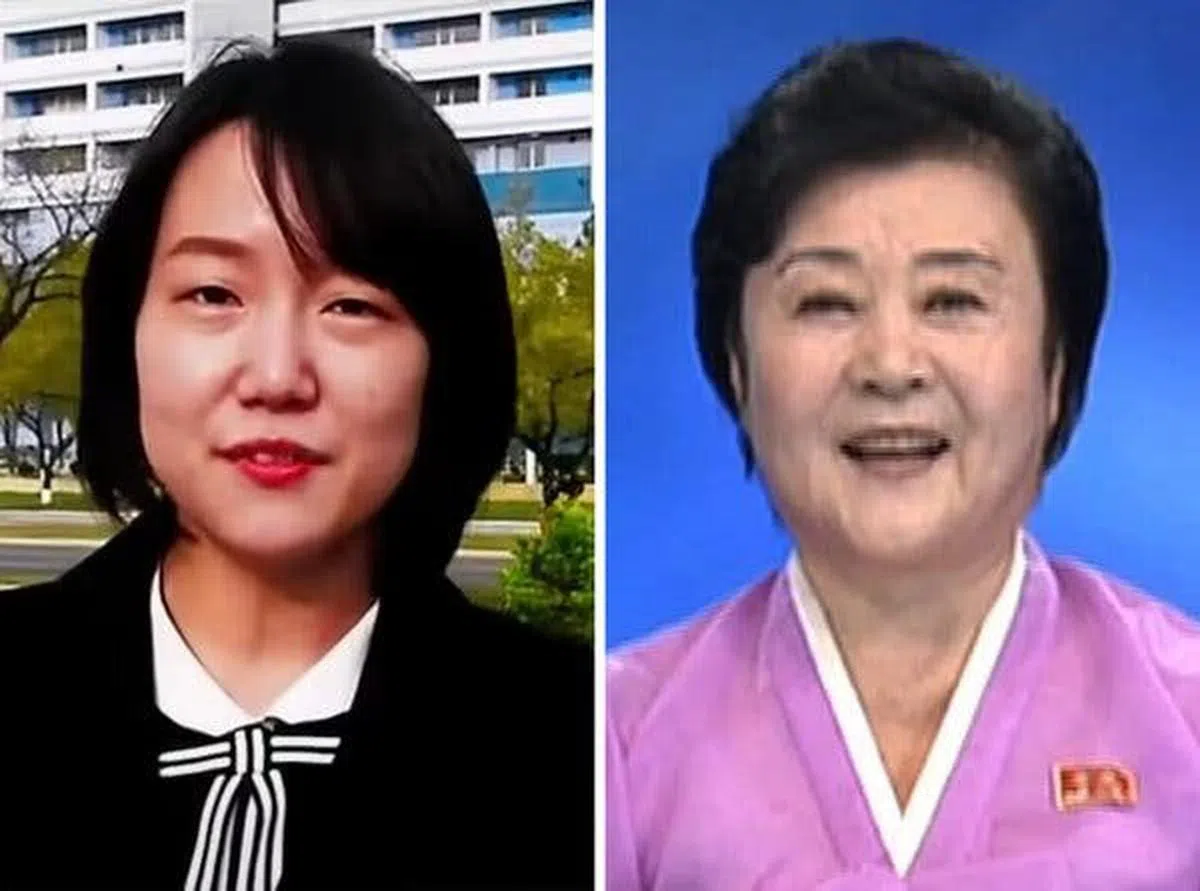  恩雅（左）颠覆了朝鲜几十年来“代言人”李春姬（右）的风格。（互联网） 