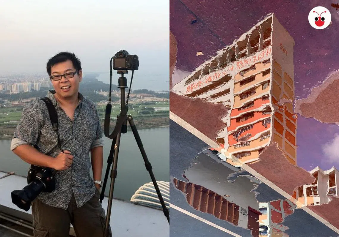 得奖佳作原来藏在水滩倒影里。（苏羽葳制图）