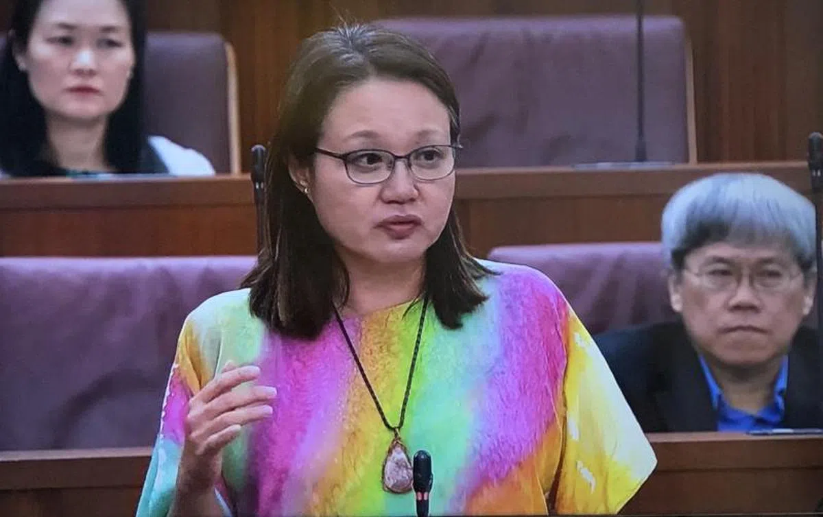  工人党主席林瑞莲。（国会视频截图） 